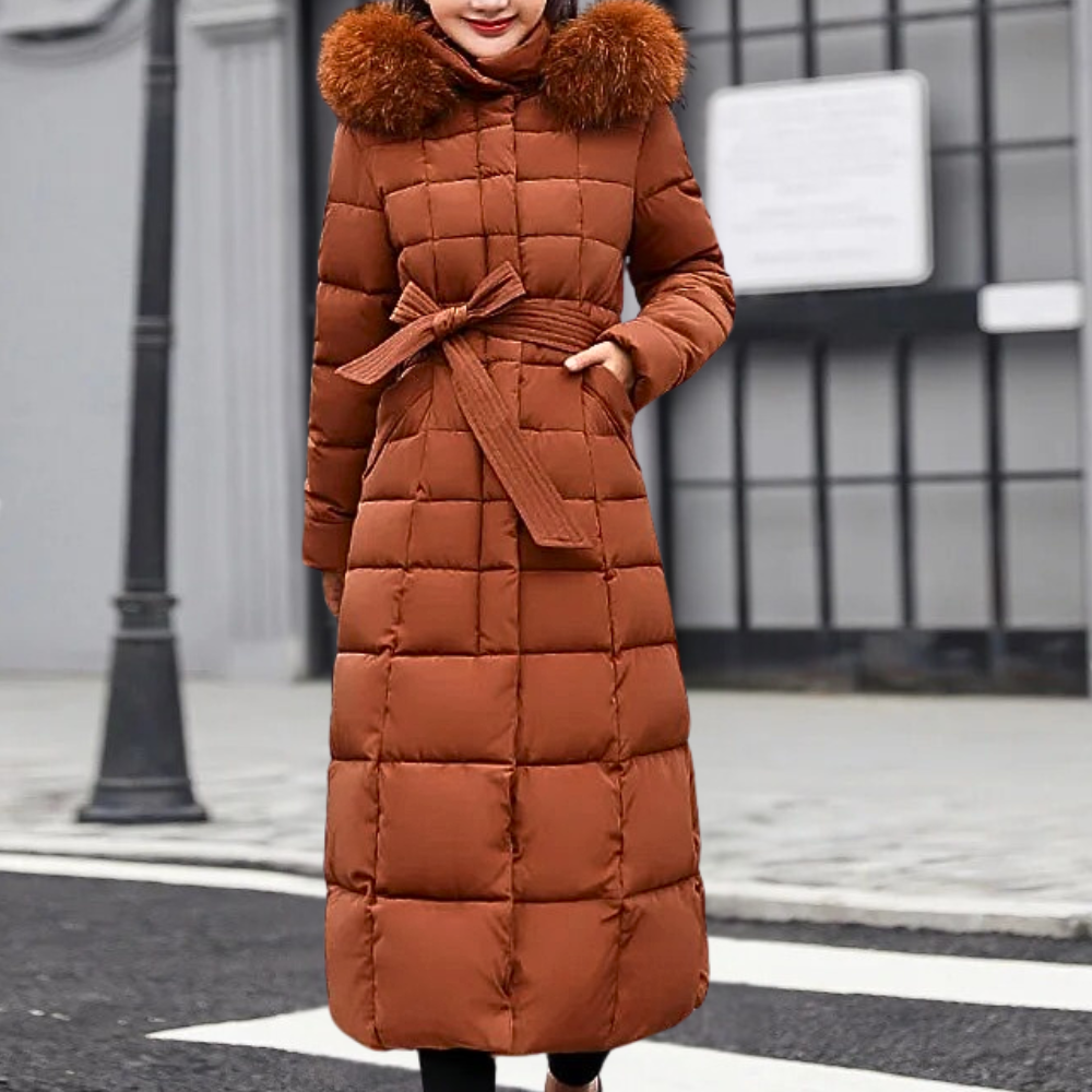 Amabel - Women's Longline Coat with a Quilted Finish - photo 5