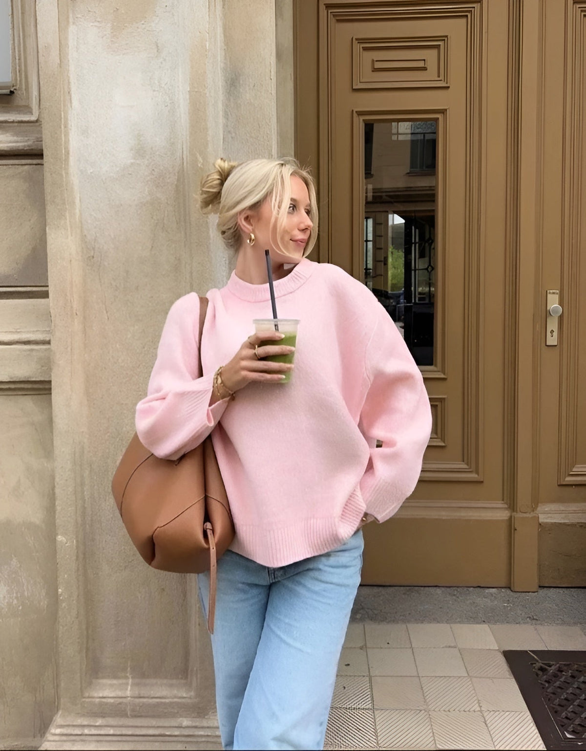 Ardith - Women's Oversized Jumper with Drop Shoulders - photo 1