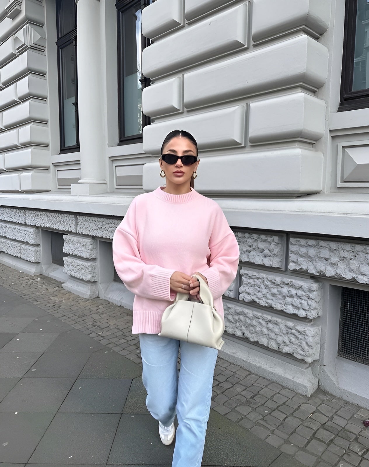 Ardith - Women's Oversized Jumper with Drop Shoulders - photo 2