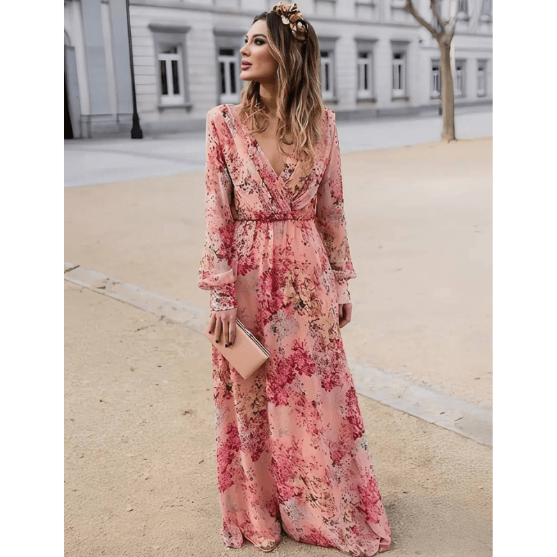 Arletta - Women's Maxi Dress with Floral Print - photo 1