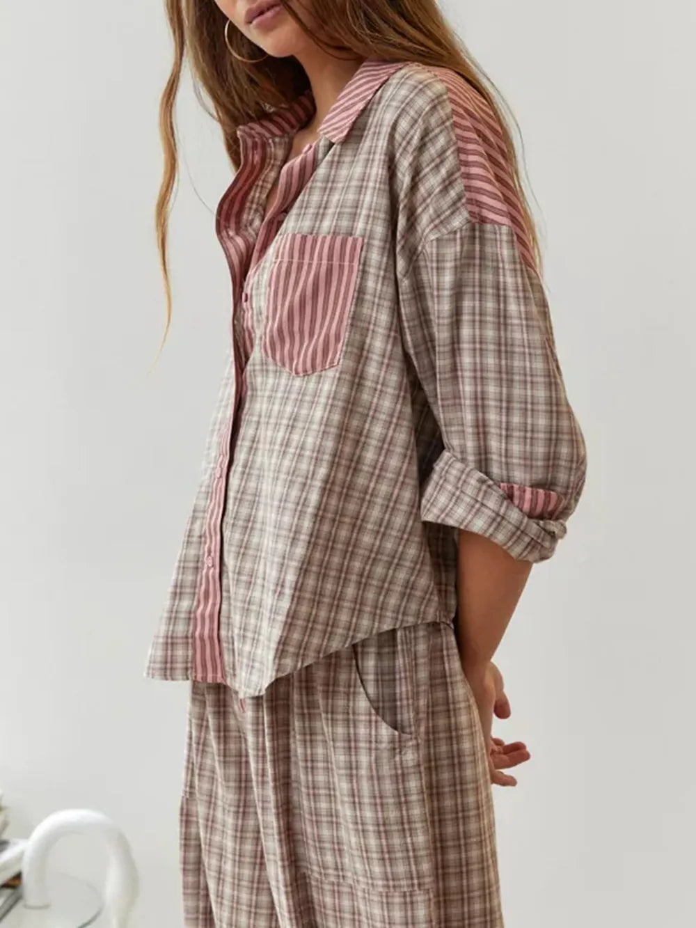 Allison - Women's Stretch Cotton Pyjama Set for Summer