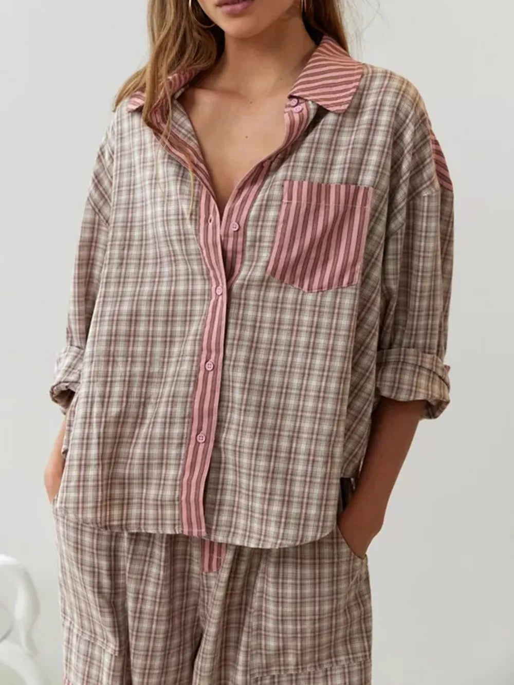 Allison - Women's Stretch Cotton Pyjama Set for Summer