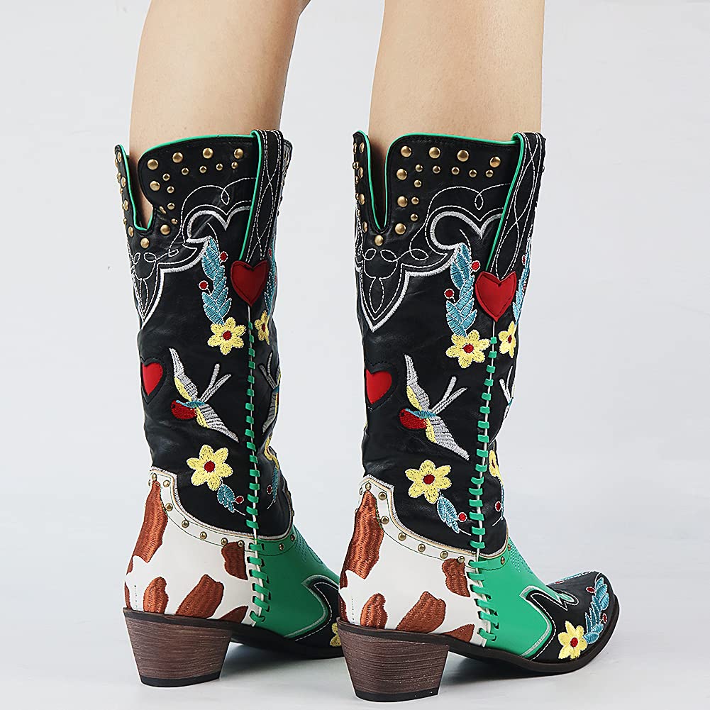 Astrid - Women's Western Style Cowboy Boots with Pointed Toe - photo 8