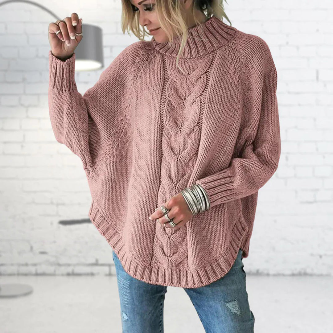 Averil - Women's Cable Knit Cape - photo 5