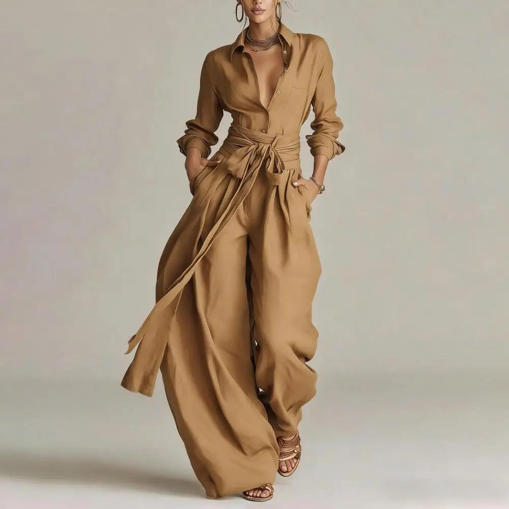 Averil - Women's Two-Piece Set with Flowing and Button Front - photo 2