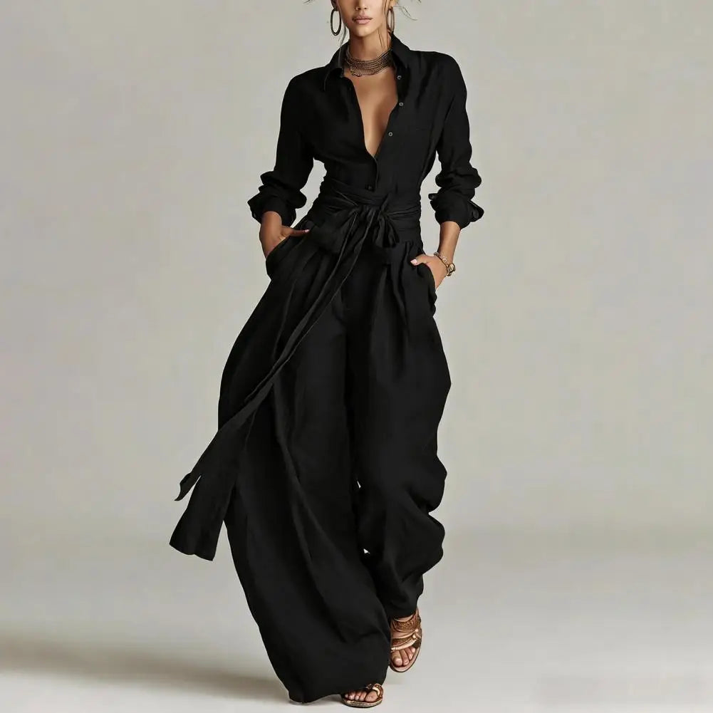 Averil - Women's Two-Piece Set with Flowing and Button Front - photo 4