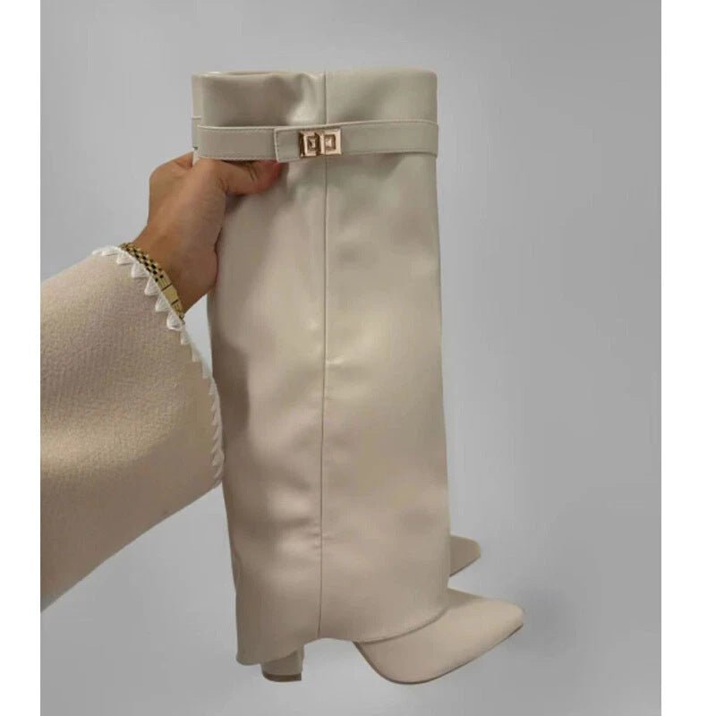Avis - Women's Knee-High Boots with Fold-Over Cuff - photo 5