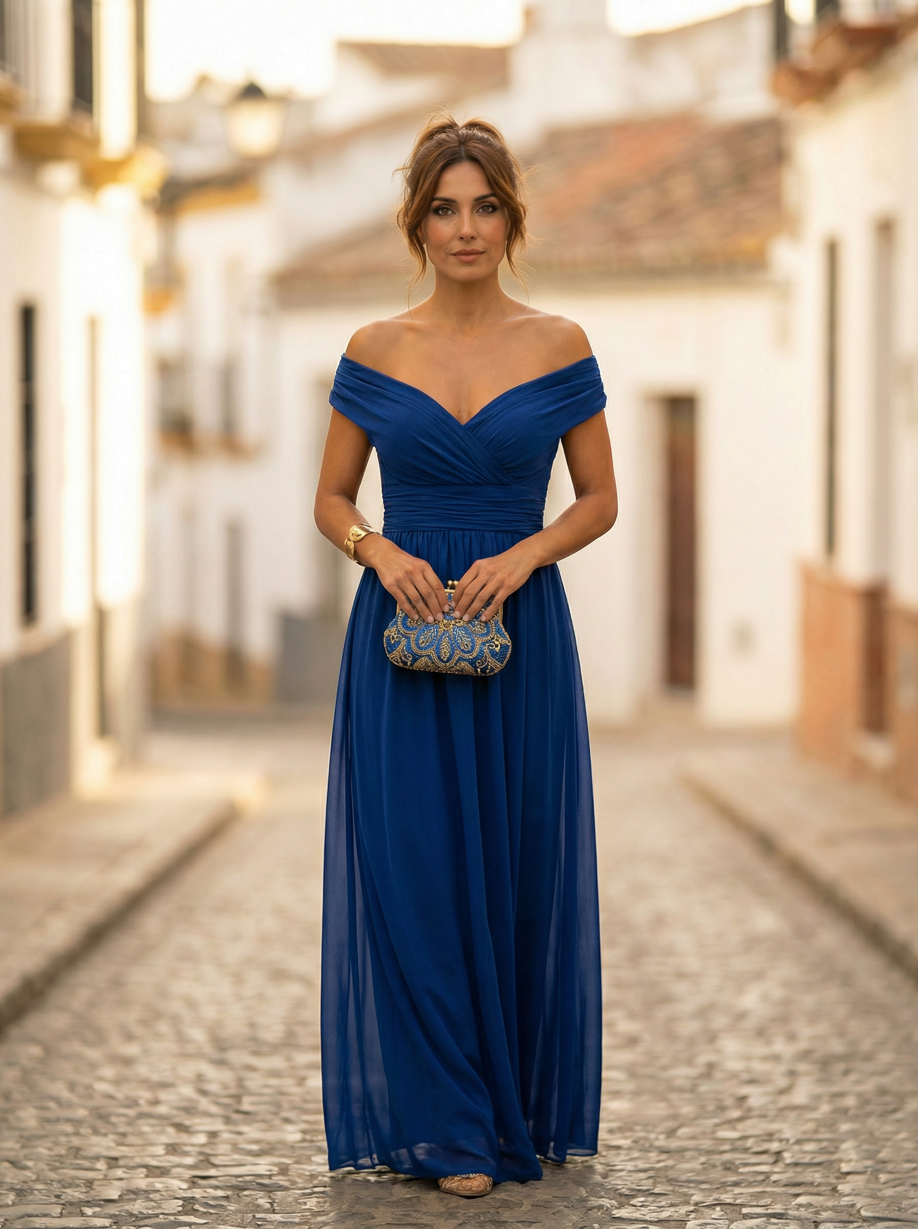 Women's Bardot Off-Shoulder Long Evening Dress - photo 16