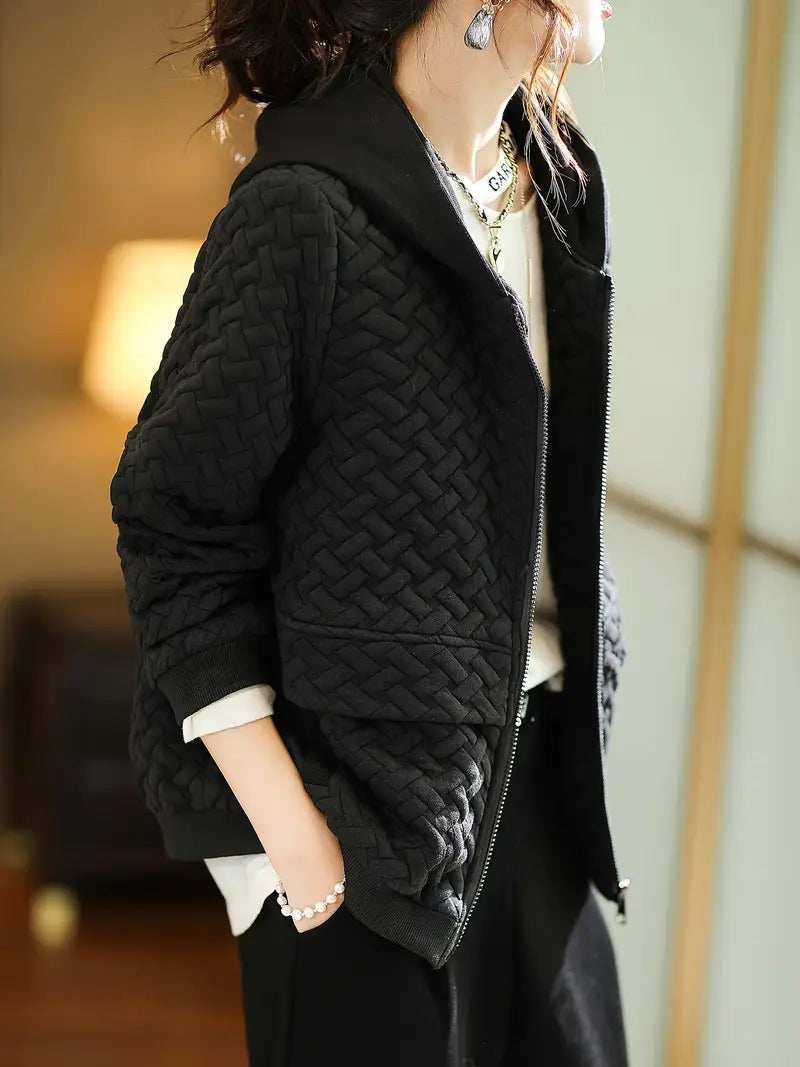 Mirelle - Lightweight Quilted Hoodie Coat for Women - photo 11