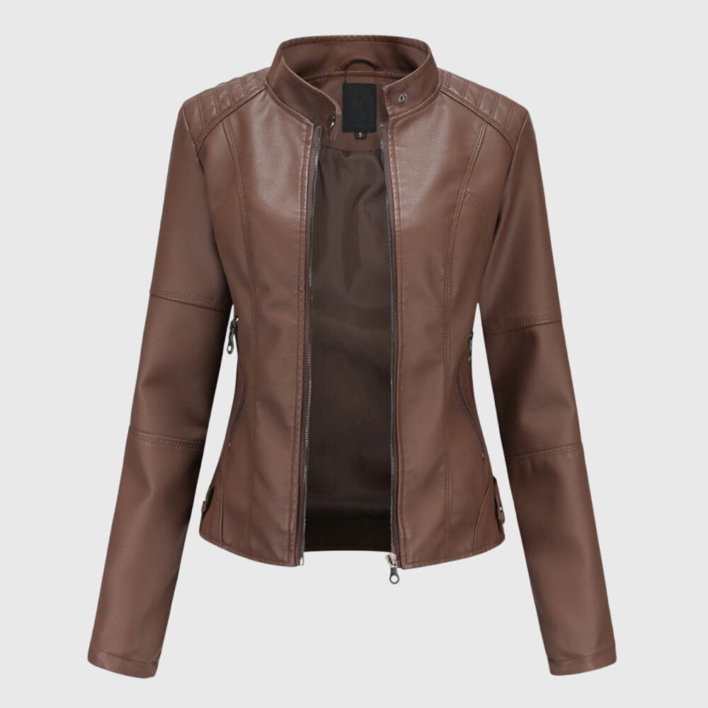 Giorgina - Giacca in pelle elegante da donna