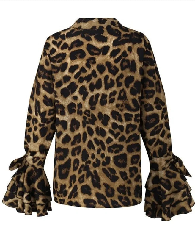 Carolina - Chic women's blouse with modern ruffled sleeves - photo 7