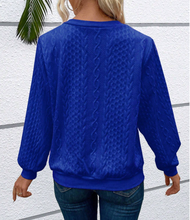 Maglione con cerniera da donna dal design elegante