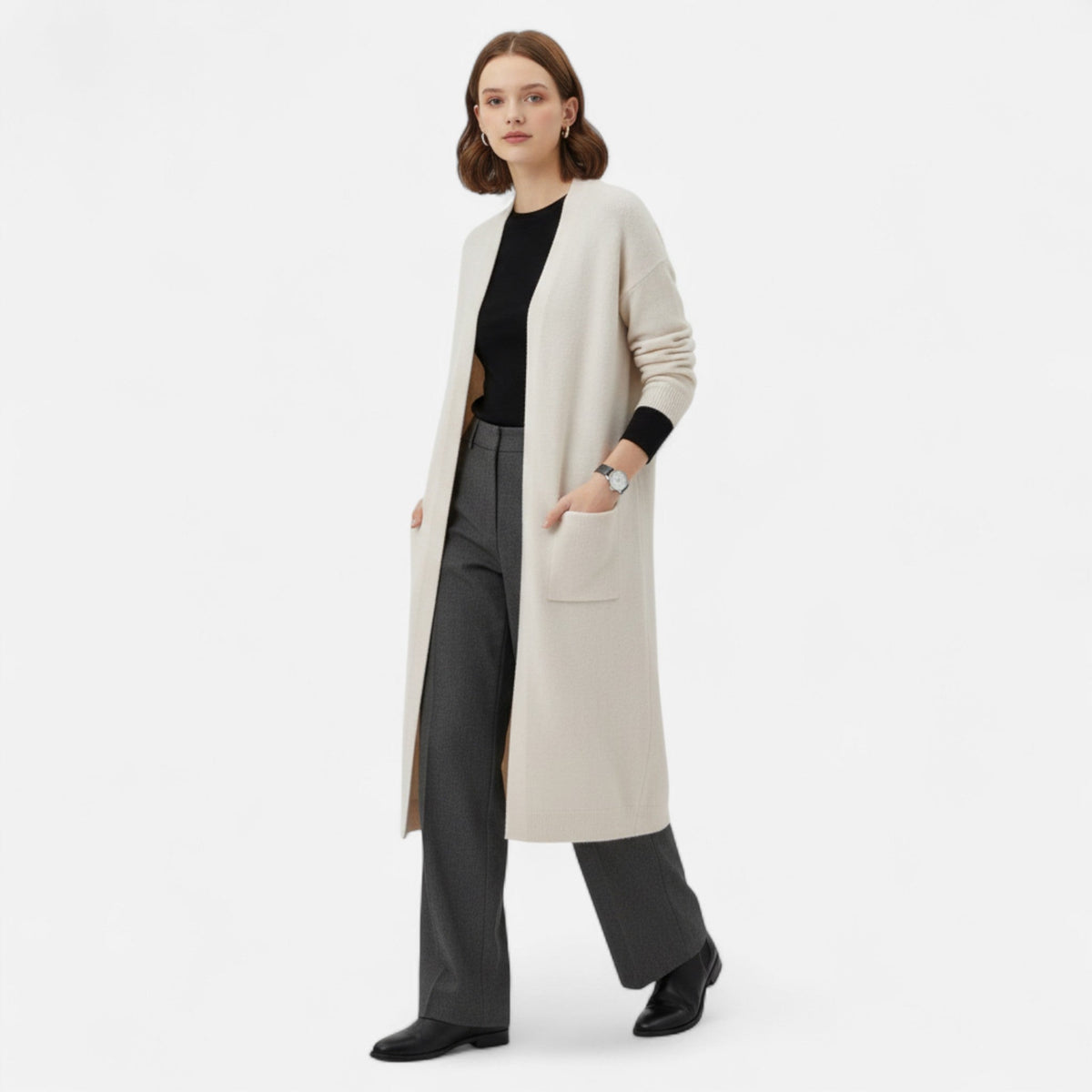 Briony - Women's Relaxed Cardigan with Side Pockets - photo 5