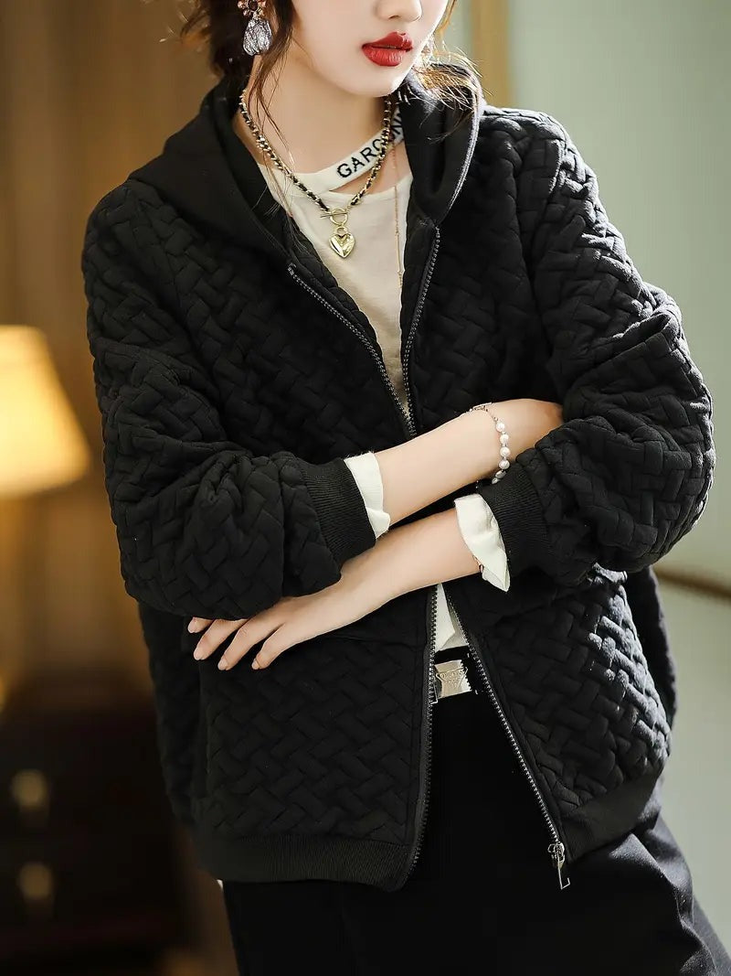 Mirelle - Lightweight Quilted Hoodie Coat for Women - photo 12