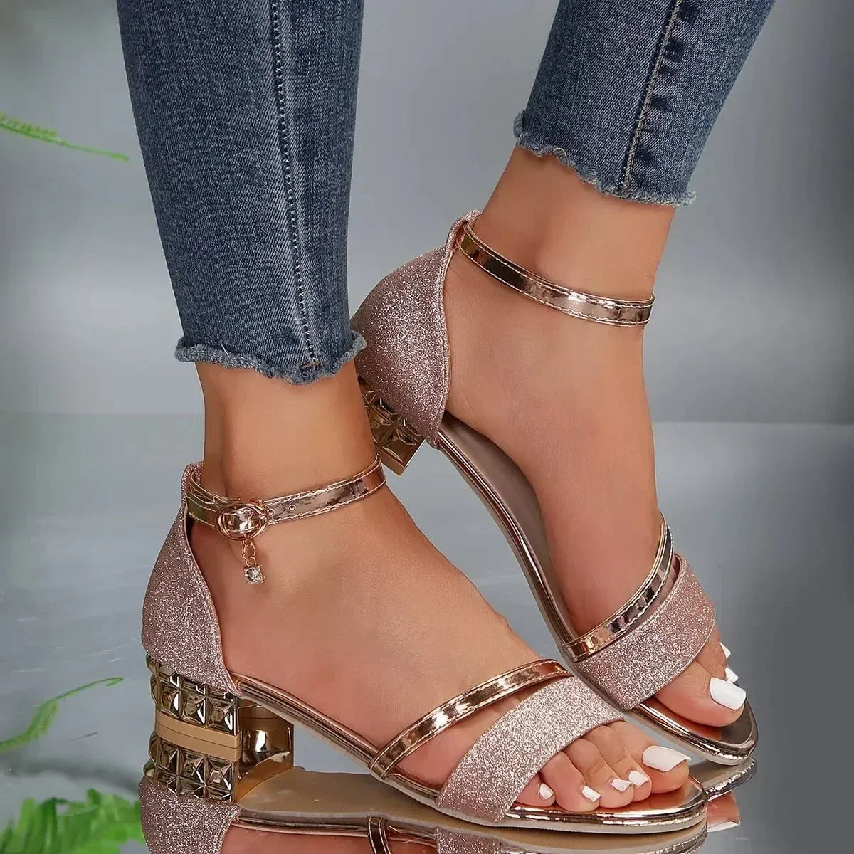 Women's Arch Support Sandals with Cushioned Footbed - photo 4