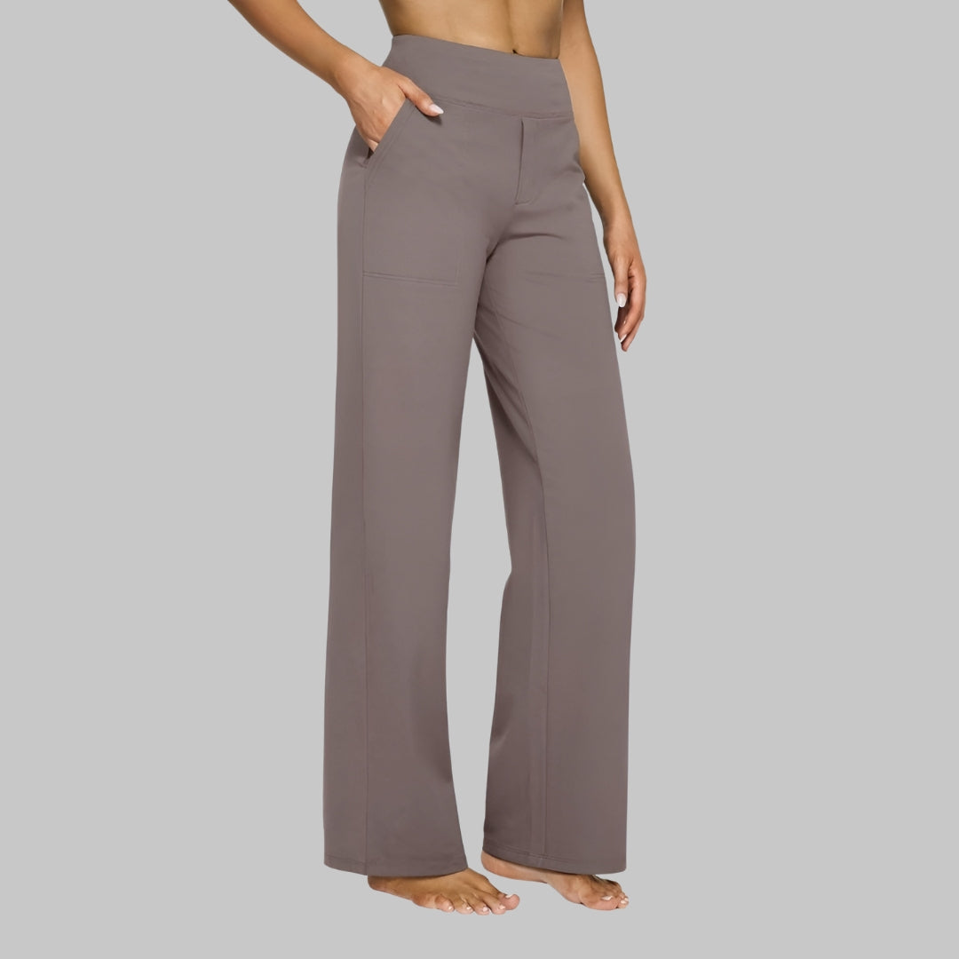 Capucine - Women's Trousers with High Waist and Wide Leg - photo 1