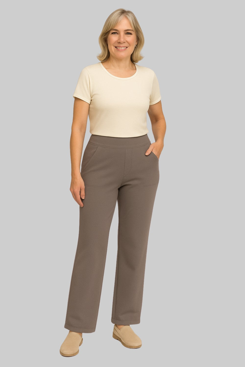 Capucine - Women's Trousers with High Waist and Wide Leg - photo 10