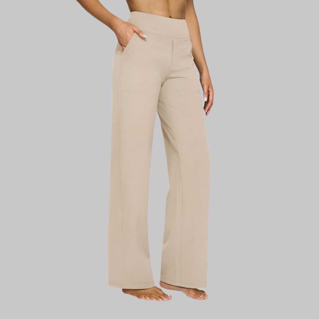 Capucine - Women's Trousers with High Waist and Wide Leg - photo 3
