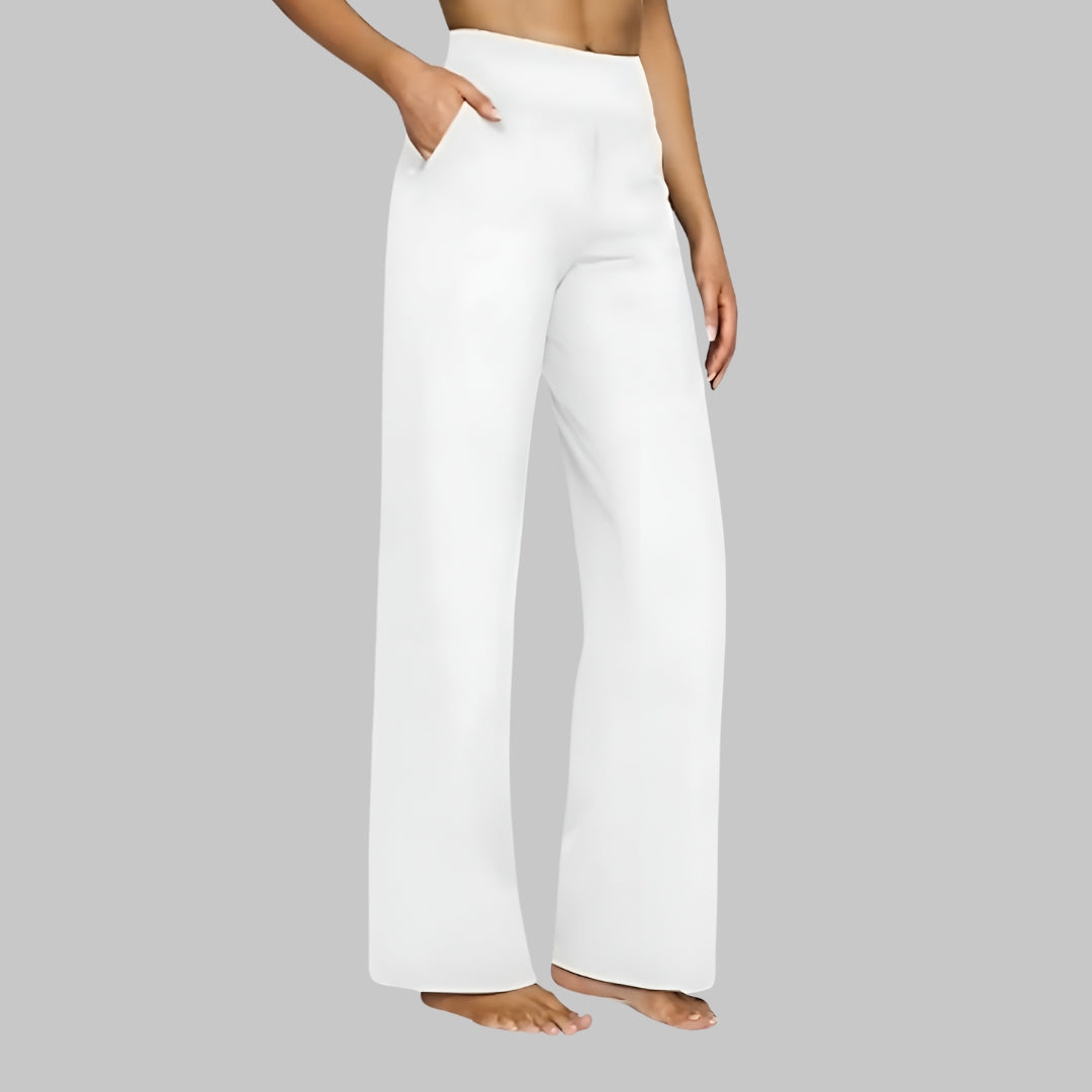 Capucine - Women's Trousers with High Waist and Wide Leg - photo 4