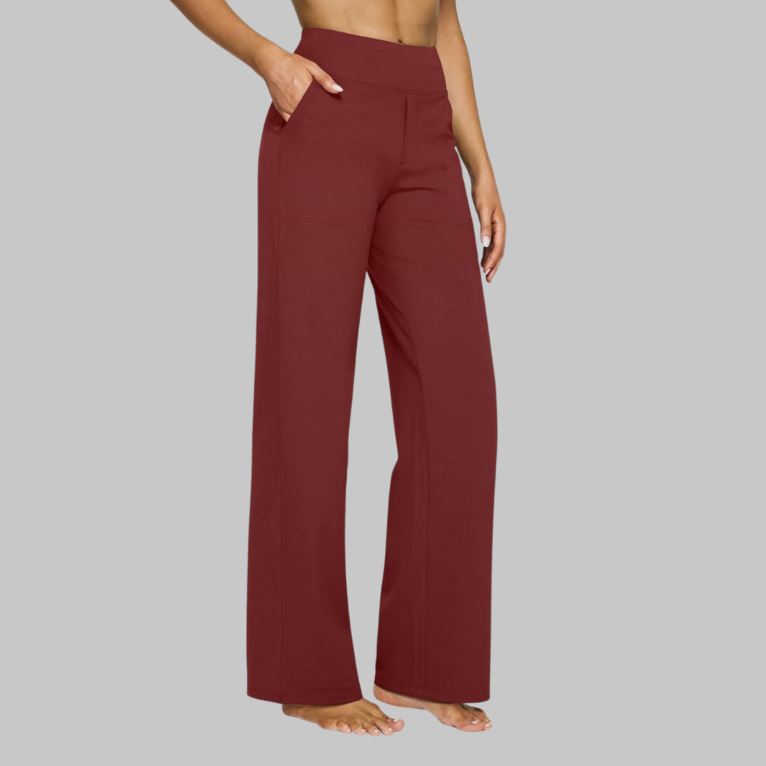 Capucine - Women's Trousers with High Waist and Wide Leg - photo 6