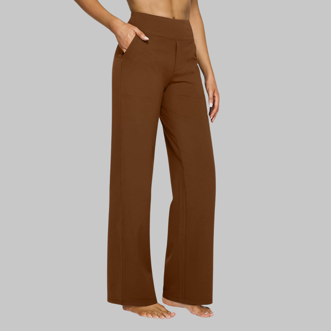 Capucine - Women's Trousers with High Waist and Wide Leg - photo 8