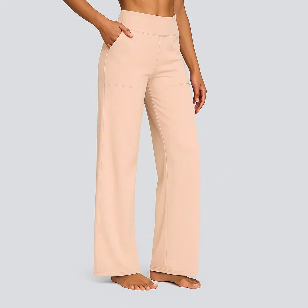 Capucine - Women's Trousers with High Waist and Wide Leg - photo 9