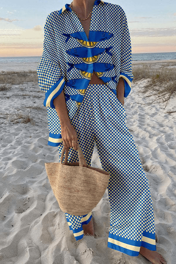 Celestine - Women's Printed Shirt and Trouser Set - photo 1