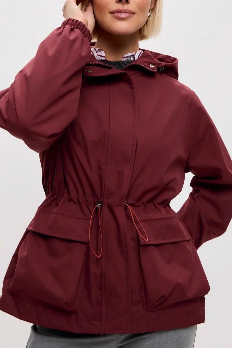 Charlotte - Women's Hooded Jacket with Drawstring Waist - photo 4