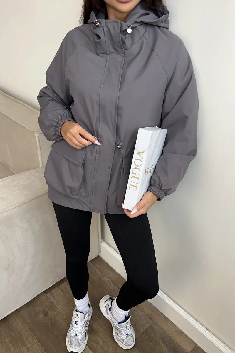 Charlotte - Women's Hooded Jacket with Drawstring Waist - photo 5
