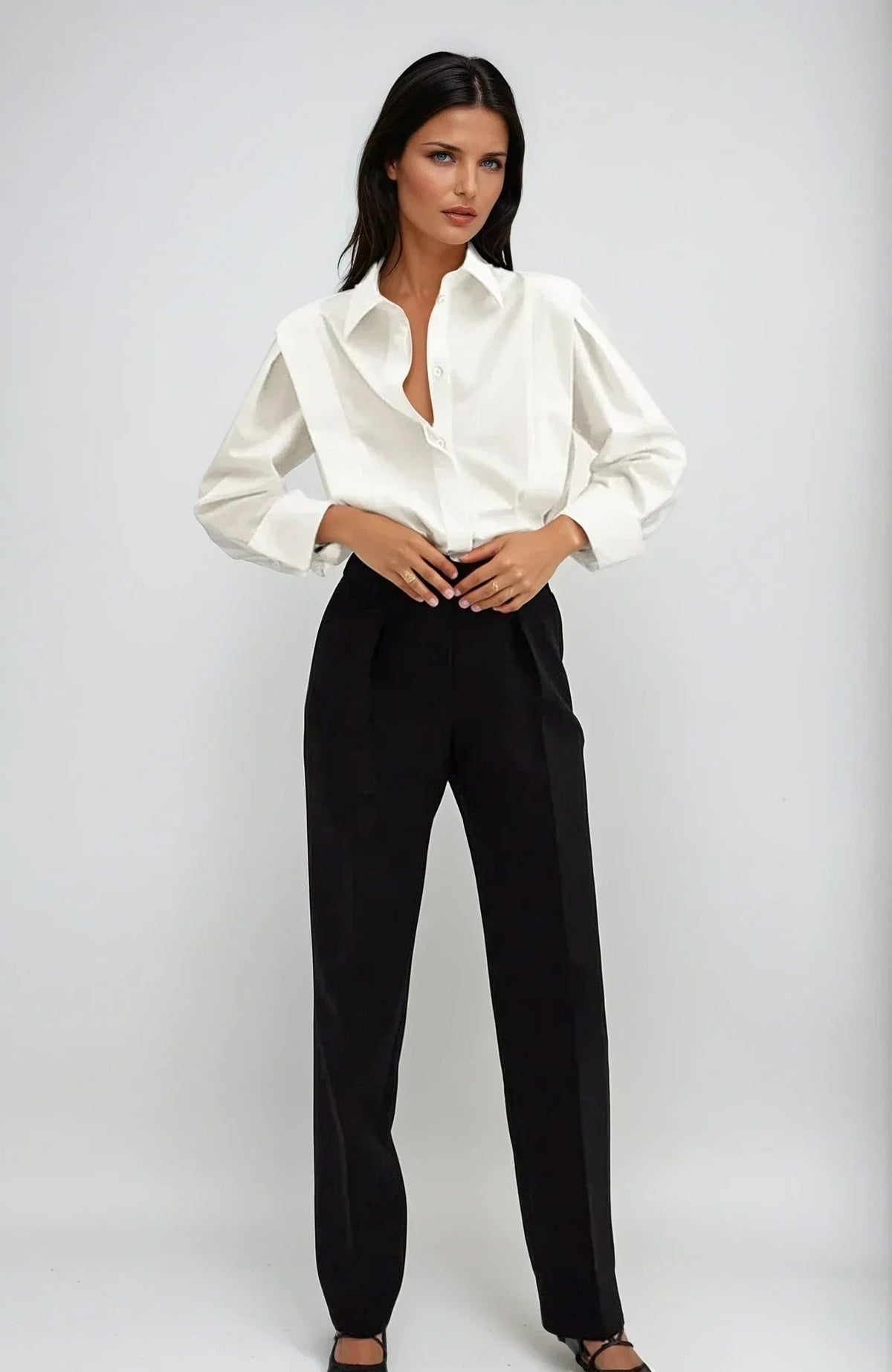 Jane - Women's boxy shirt with multiple buttons, available in various colours - photo 3