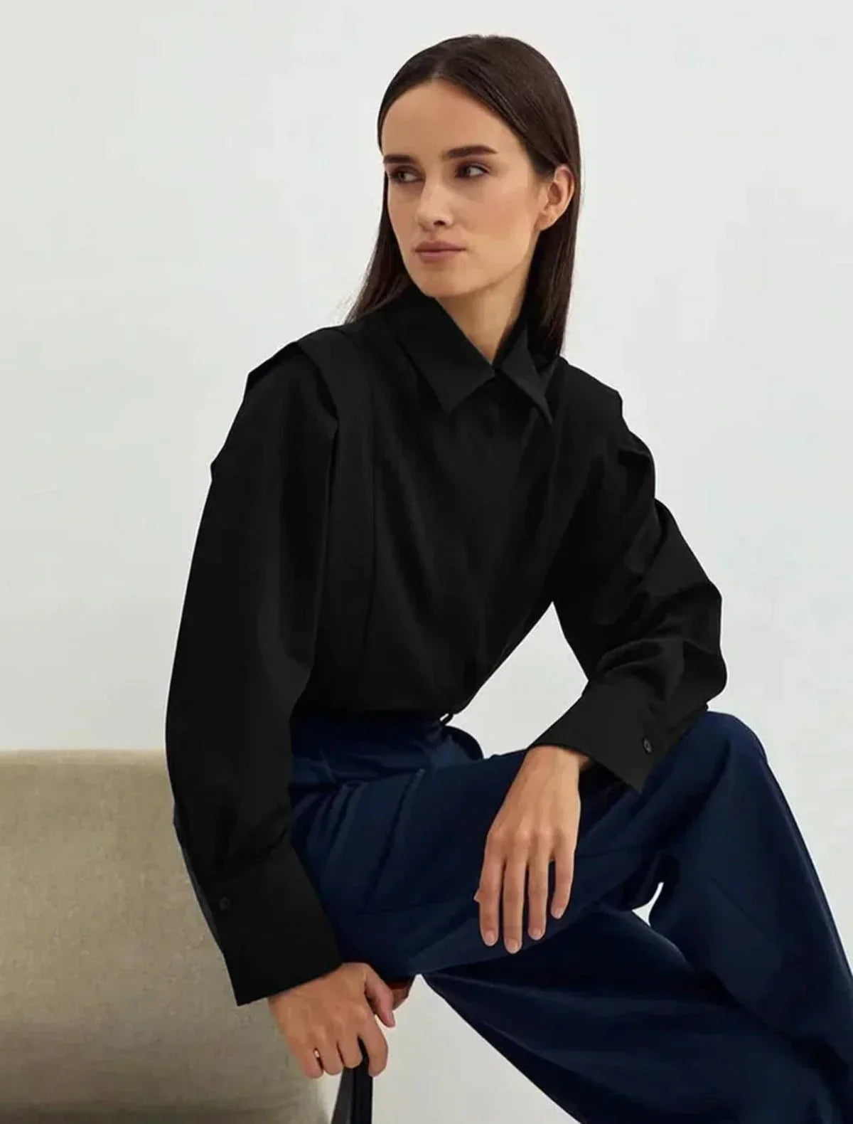 Jane - Women's boxy shirt with multiple buttons, available in various colours - photo 9