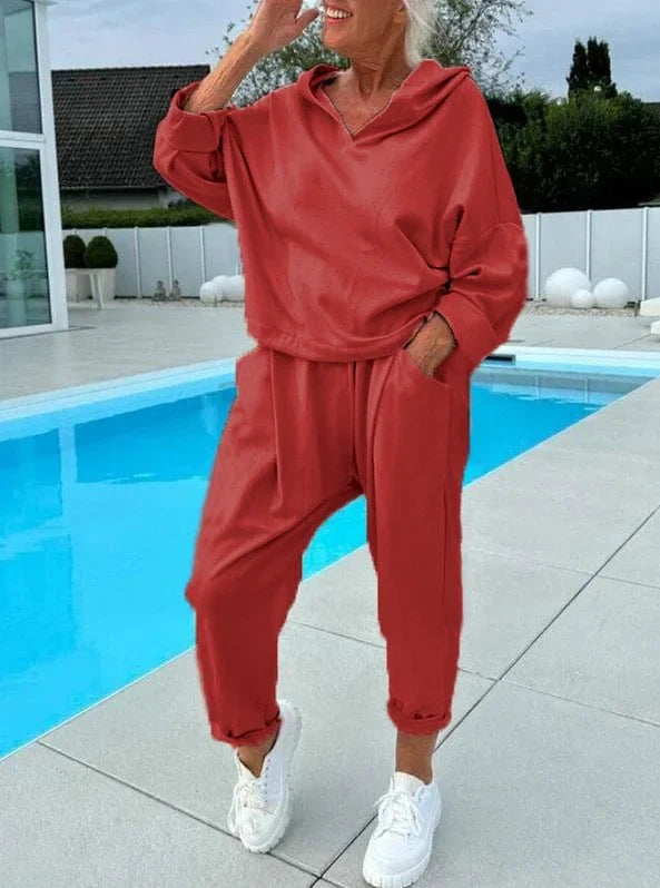 Chloe - Women's Hooded Sweatshirt and Trouser Set - photo 6
