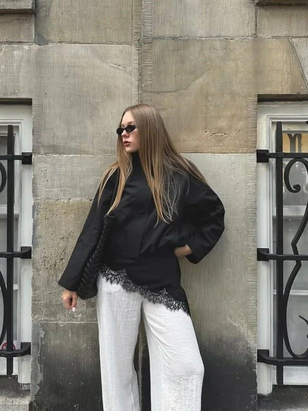 Christabel - Women's Bomber Jacket with Zip Front and Collar - photo 5