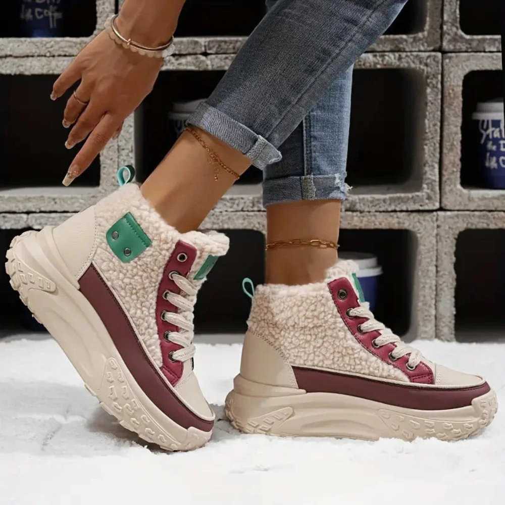 Cleo - Women's Cozy Lined Boots with Chunky Platform Sole - photo 4