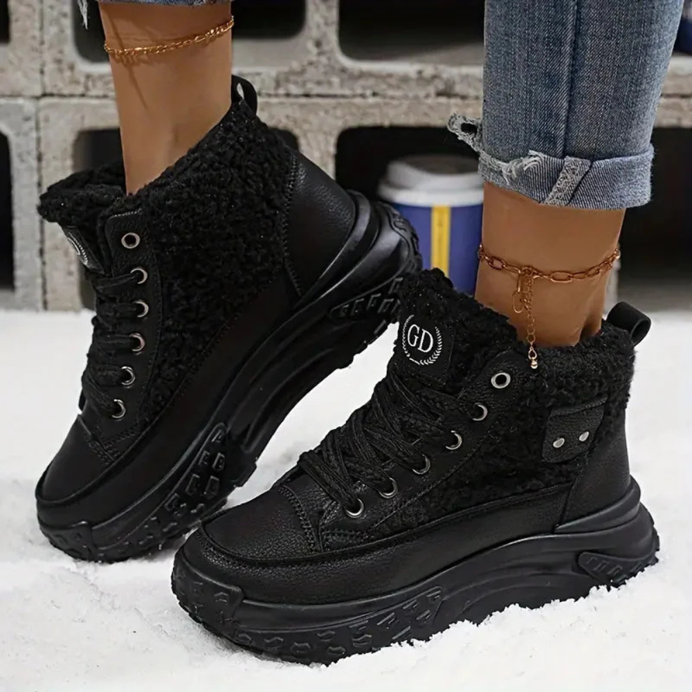 Cleo - Women's Cozy Lined Boots with Chunky Platform Sole - photo 5