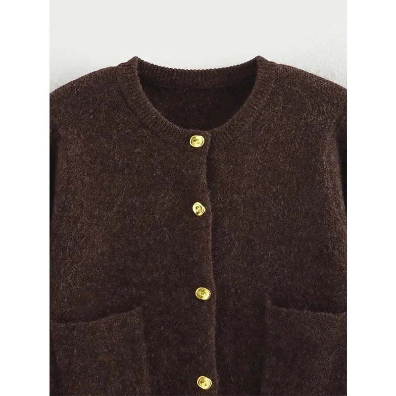 Cordelia - Women's Knitted Gilet with Side Pockets - photo 6