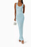 Eva | Women's Elegant Sequin Maxi Dress in Light Blue