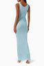 Eva | Women's Elegant Sequin Maxi Dress in Light Blue