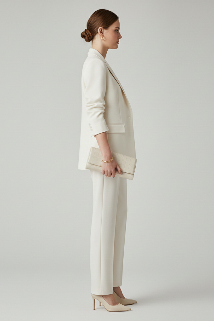 Effie - Women's Blazer and Straight-Leg Trousers Suit Set - photo 2