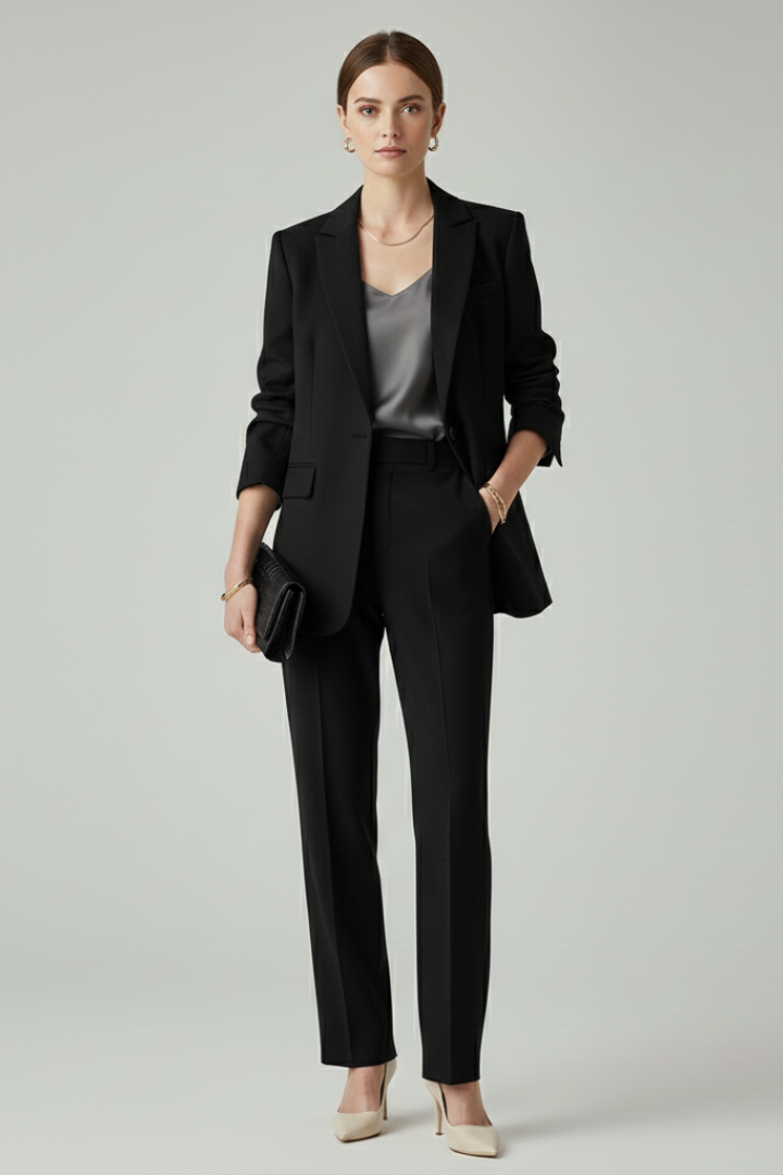 Effie - Women's Blazer and Straight-Leg Trousers Suit Set - photo 5