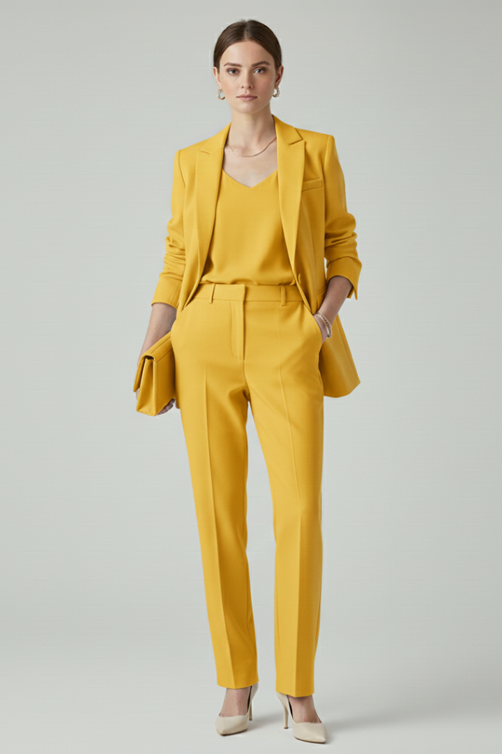 Effie - Women's Blazer and Straight-Leg Trousers Suit Set - photo 8