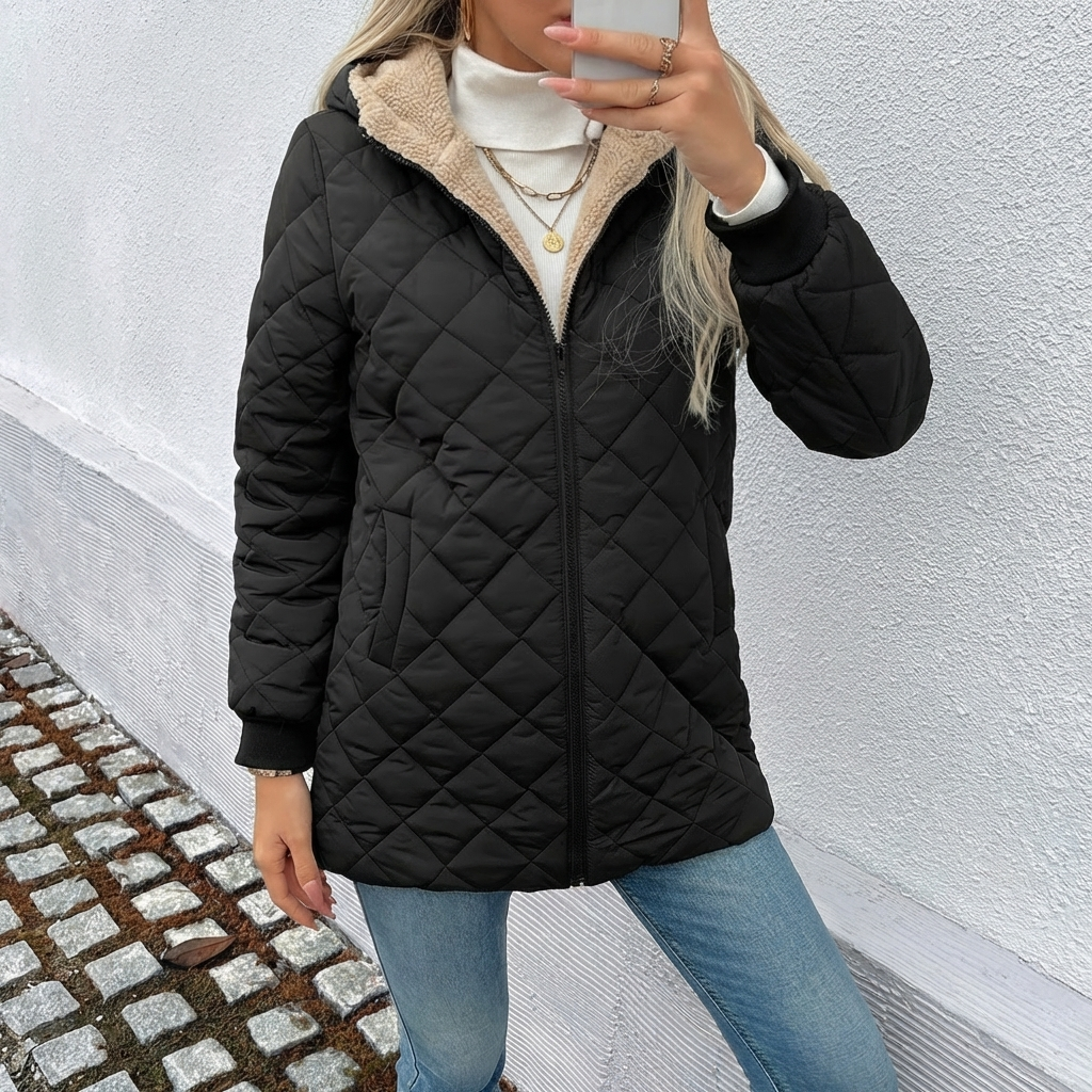 Eleanor - Women's Longline Jacket with a Quilted Finish - photo 4