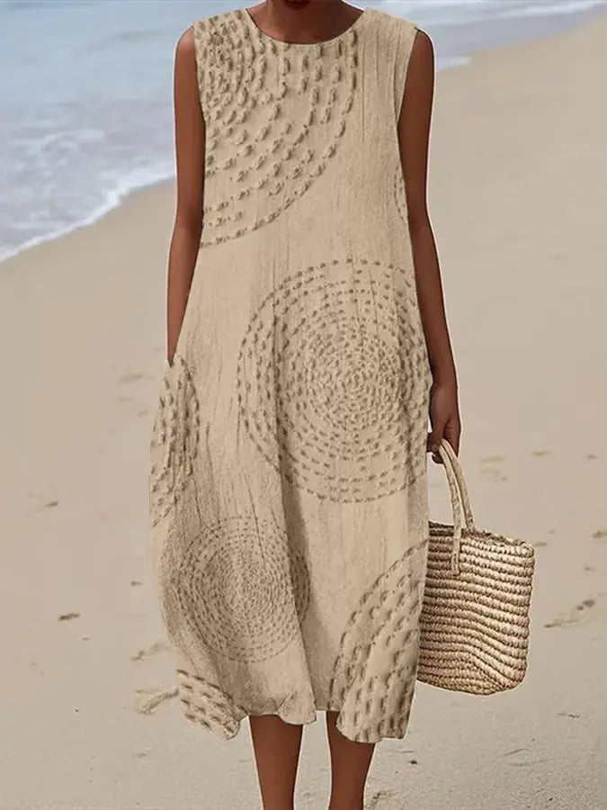 Eleanora - Women's Embroidered Textured Midi Dress - photo 5