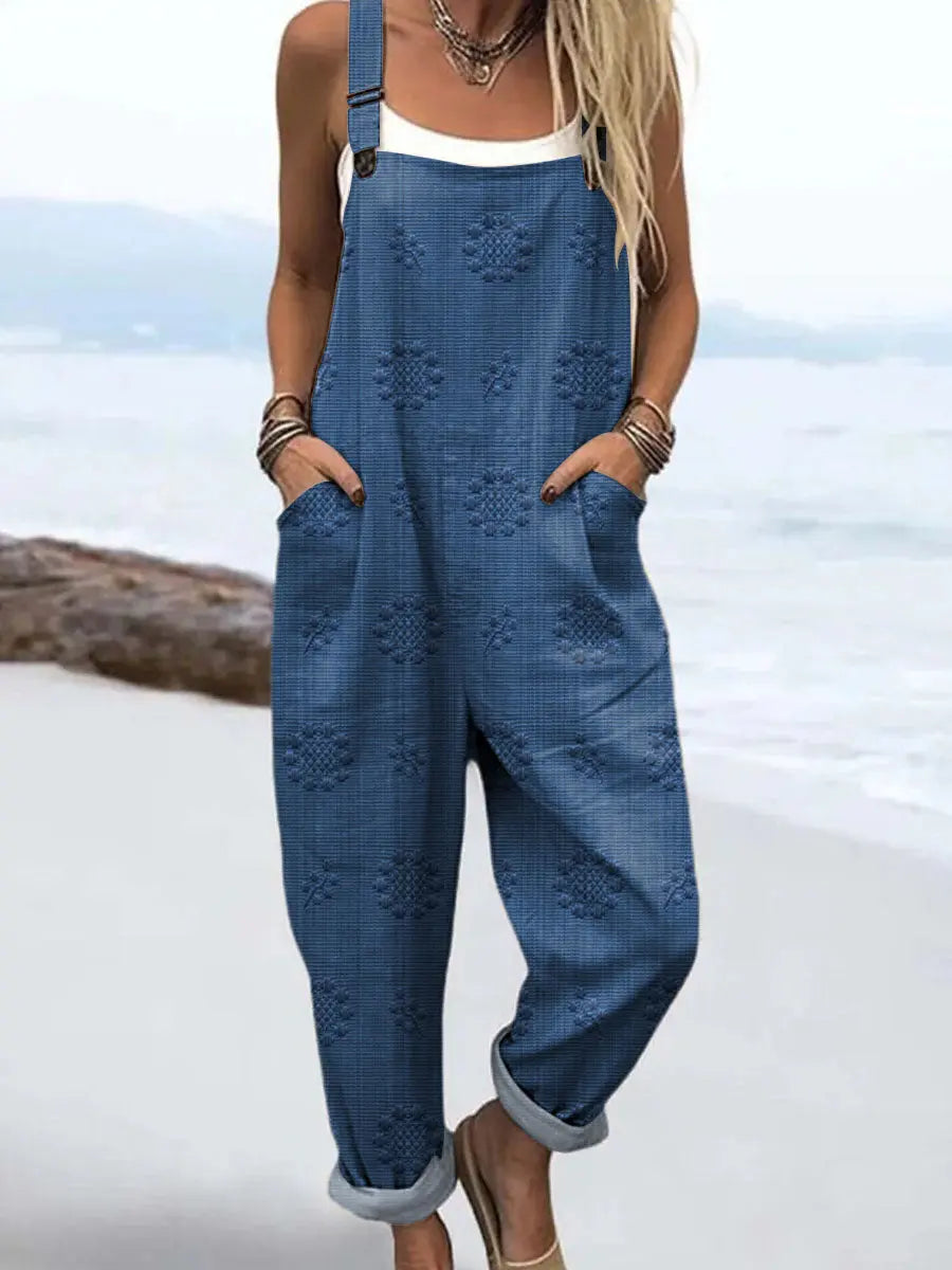 Elnora - Women's Floral Sleeveless Wide Leg Jumpsuit - photo 1