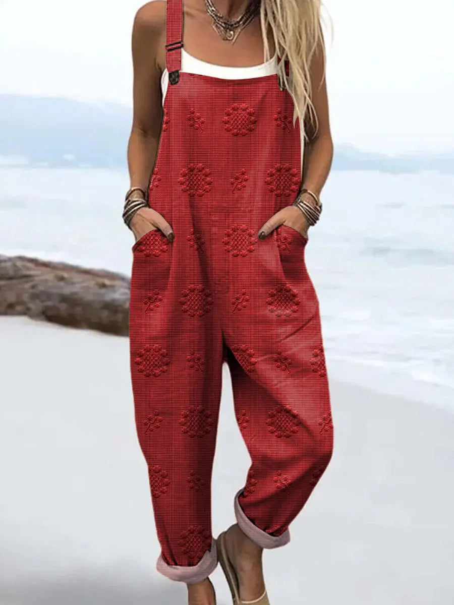 Elnora - Women's Floral Sleeveless Wide Leg Jumpsuit - photo 3