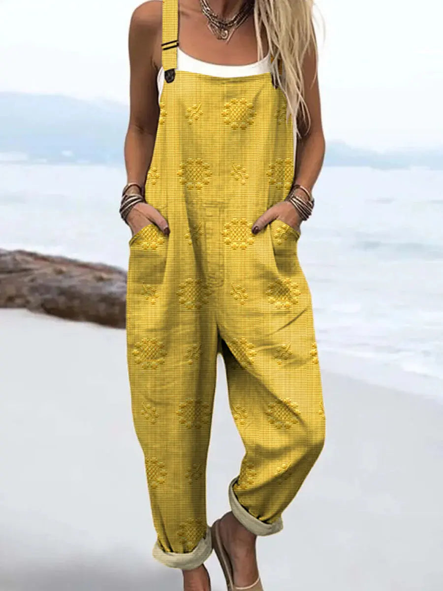 Elnora - Women's Floral Sleeveless Wide Leg Jumpsuit - photo 4
