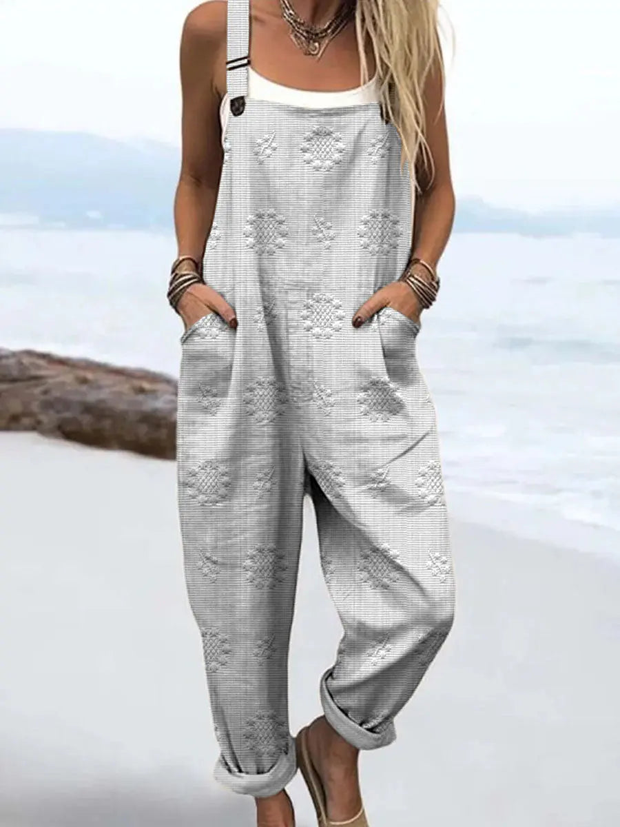Elnora - Women's Floral Sleeveless Wide Leg Jumpsuit - photo 5