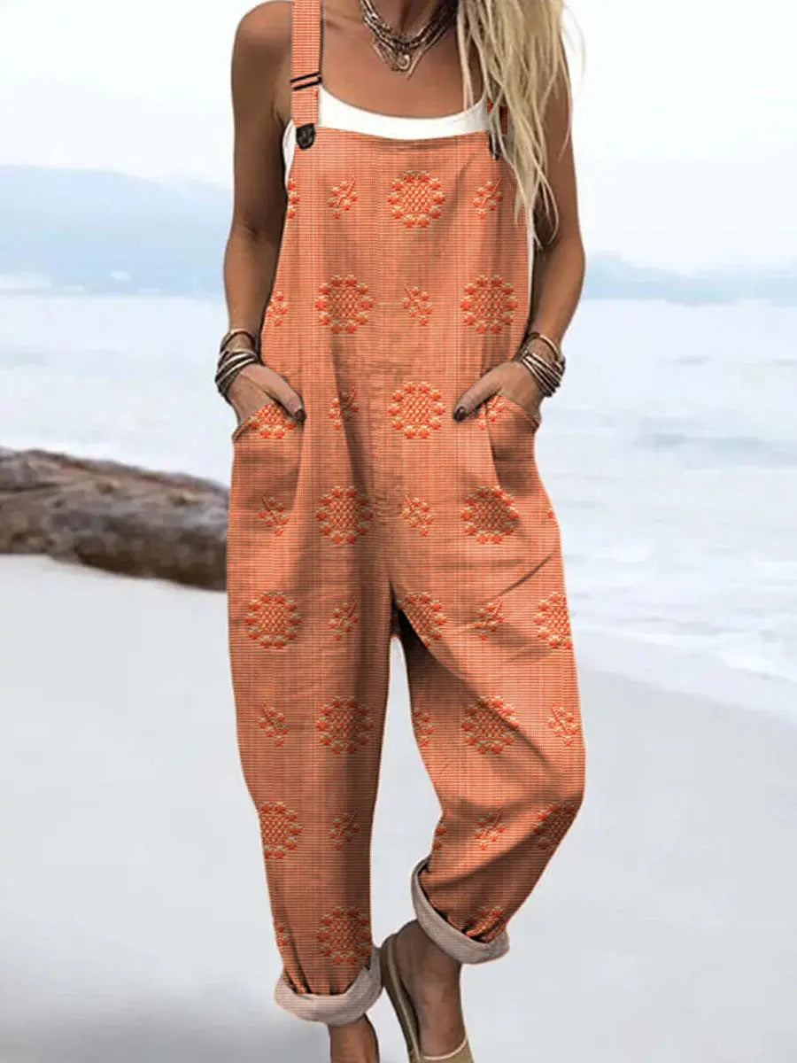 Elnora - Women's Floral Sleeveless Wide Leg Jumpsuit - photo 6