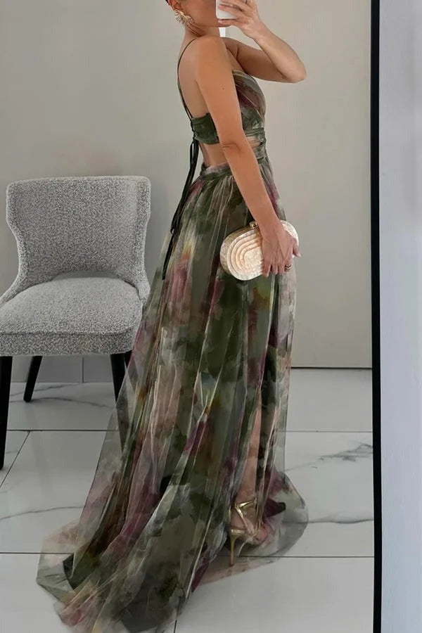 Women's Maxi Dress with Textured Layers - photo 6