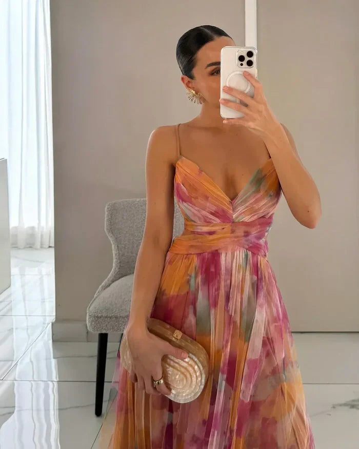 Poppy | Rochie maxi elegantă cu straturi texturate, pentru femei